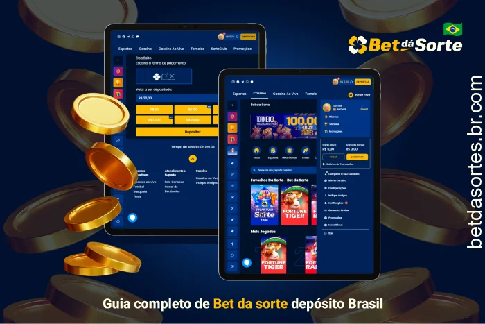 Ao fazer um depósito na Bet da Sorte, os jogadores do Brasil podem começar a apostar e jogar nos jogos de cassino